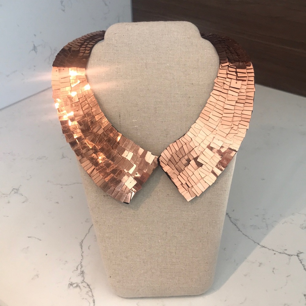 3/$24 Rose Gold Collar Necklace